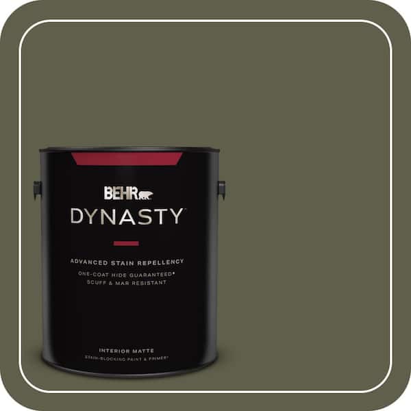 BEHR DYNASTY 1 gal. #MQ6-58 Fig Tree One-Coat Hide Matte Interior Stain-Blocking Paint & Primer