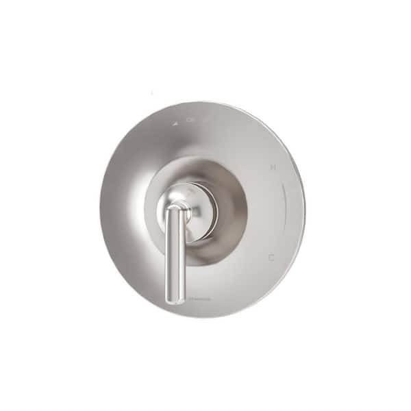 Symmons Birch Wall Mounted Single Handle Shower Valve Trim in Satin Nickel (Valve Not Included)