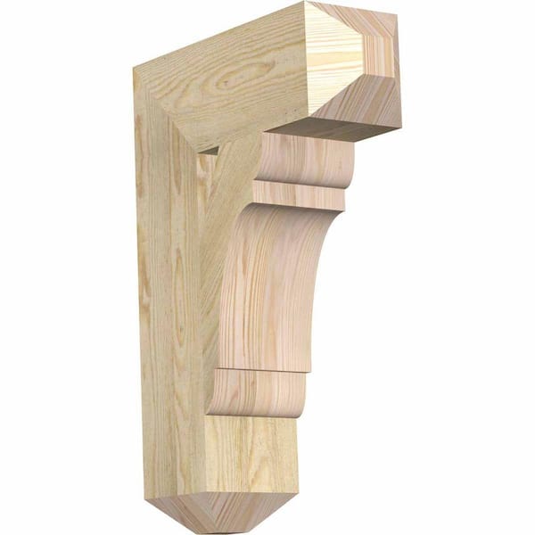 Ekena Millwork 6 in. x 26 in. x 18 in. Douglas Fir Olympic Craftsman Rough Sawn Bracket