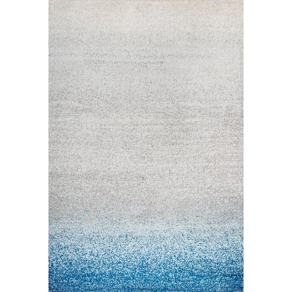 Shore Modern Gradient Blue/Cream 3 ft. x 5 ft. Area Rug