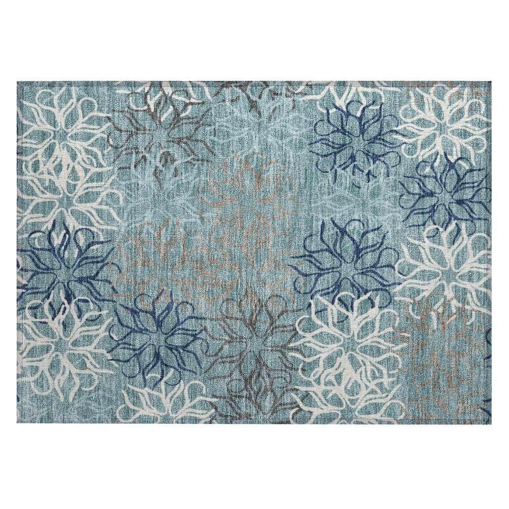 Chantille Machine Washable Indoor/Outdoor Abstract ACN2973 Teal 3 ft. x 4 ft. Area Rug price history on PriceWatchPro