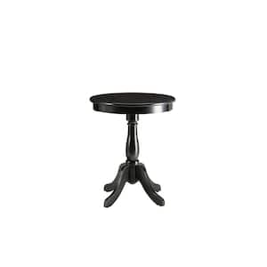 Amelia Black Solid Wood Leg Side Table