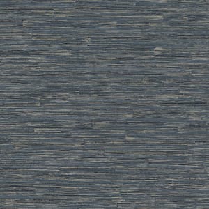 57.8 sq. ft. Hutton Dark Blue Tile Strippable Wallpaper Covers