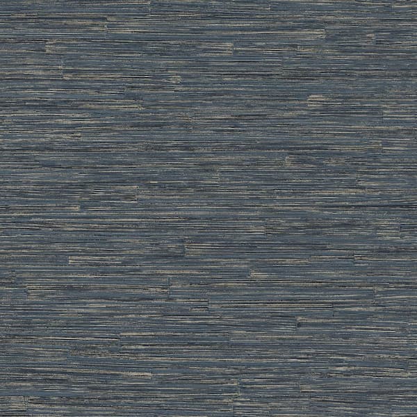 Advantage 57.8 sq. ft. Hutton Dark Blue Tile Strippable Wallpaper Covers