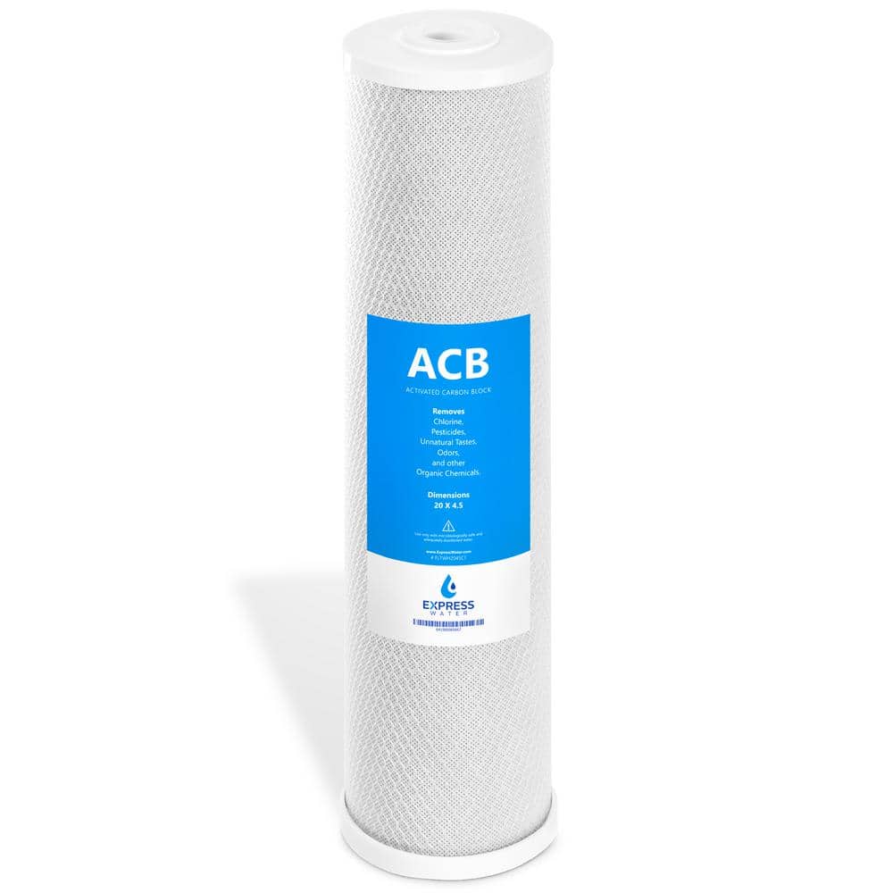 Activated Carbon Block Replacement Water Filter-Whole House-5 Micron 4.5 in. x 20 in. price history on PriceWatchPro