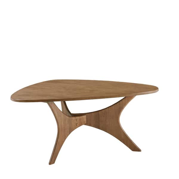 INK+IVY Blaze Light Brown 40 in. W x 27 in. D x 17.25 in. H Triangle Wood Coffee Table