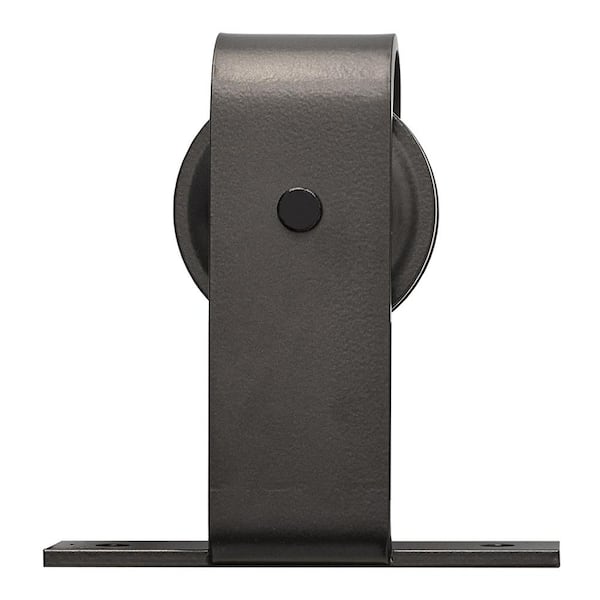 Rustica Hardware 84 in. Oil Rubbed Bronze Buck Steel Sliding Barn Door Hardware Kit