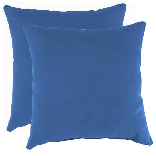 Jordan Manufacturing 17 in. L x 17 in. W x 5 in. T Square Outdoor Throw Pillow (2-Pack)
