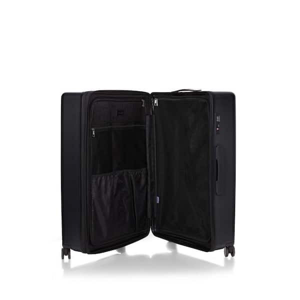 J&V TEXTILES Roberto Cavalli Luxury 3-Piece Black Expandable Hard