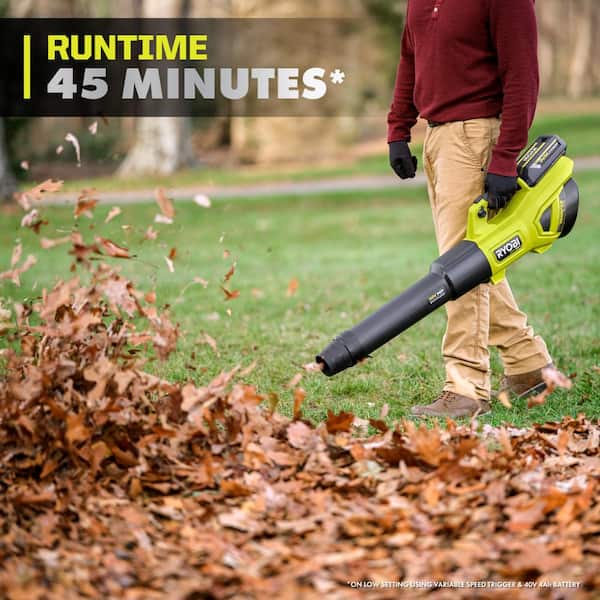 RYOBI 40V HP Brushless 650 CFM 160 MPH Cordless Leaf Blower