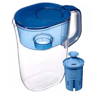 Plastic Food Storage with Lids 1 Pack Tahoe Pitcher with Elite Filter 10 Cup Water Pitcher