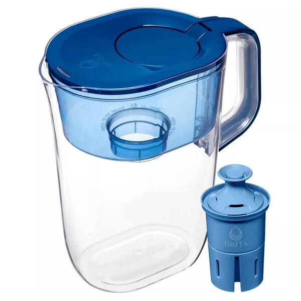 Aoibox Plastic Food Storage with Lids 1 Pack Tahoe Pitcher with Elite Filter 10 Cup Water Pitcher