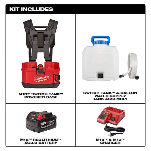 Milwaukee M18 18-Volt 4 Gal. Lithium-Ion Cordless Switch Tank