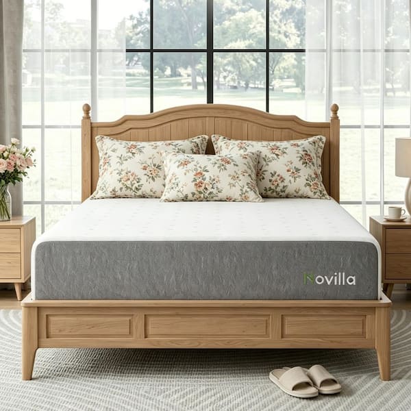 Novilla King Medium Support Cooling Gel Memory Foam 10 in
