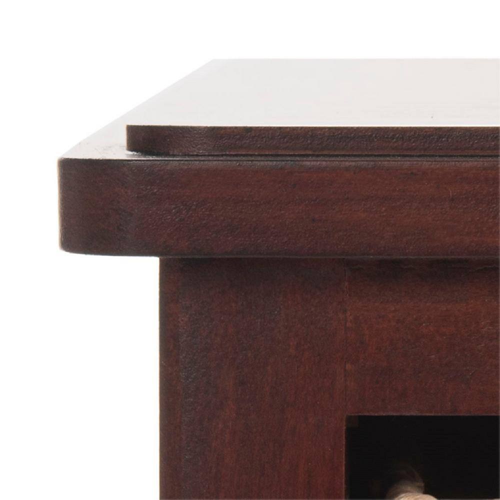 White Transitional Wood Entertainment Unit with Rattan Baskets
