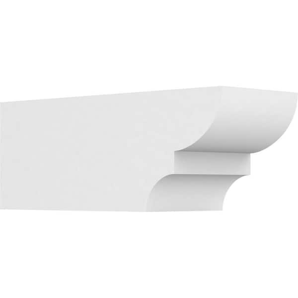 Ekena Millwork 6 in. x 6 in. x 16 in. Ridgewood PVC Rafter Tail Brace