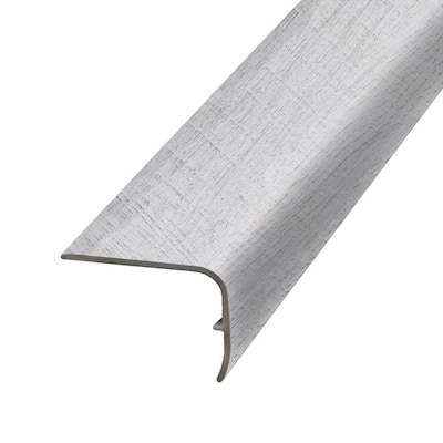 PERFORMANCE ACCESSORIES Oyster 1.32 in. Thick x 1.88 in. Wide x 78.7 in. Length Vinyl Stair Nose Molding Oyster 1.32 in. Thick x 1.88 in. Wide x 78.7 in. Length Vinyl Stair Nose Molding