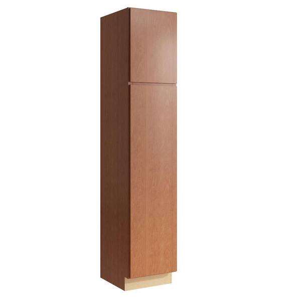 Cardell Fiske 18 in. W x 21 in. D x 90 in. H Linen Cabinet in Caramel