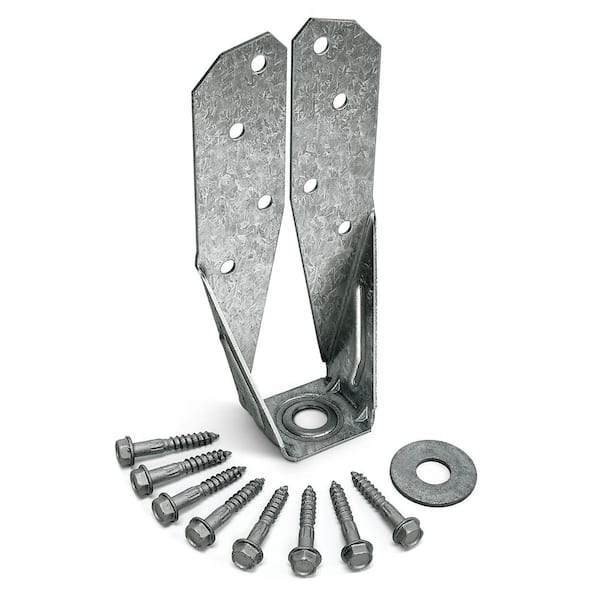 Simpson Strong-Tie DTT ZMAX Galvanized Deck Tension Tie for 2x Nominal Lumber with 2-1/2 in. SDS Screws