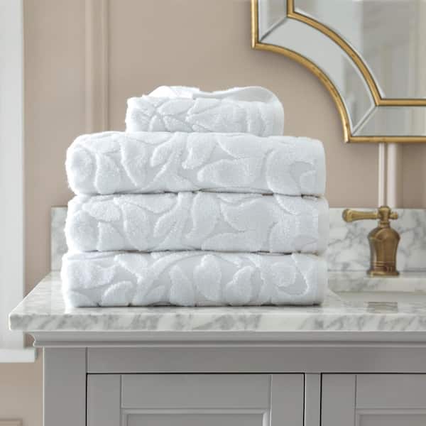 Home Decorators Collection Turkish Cotton White Sculpted Bath