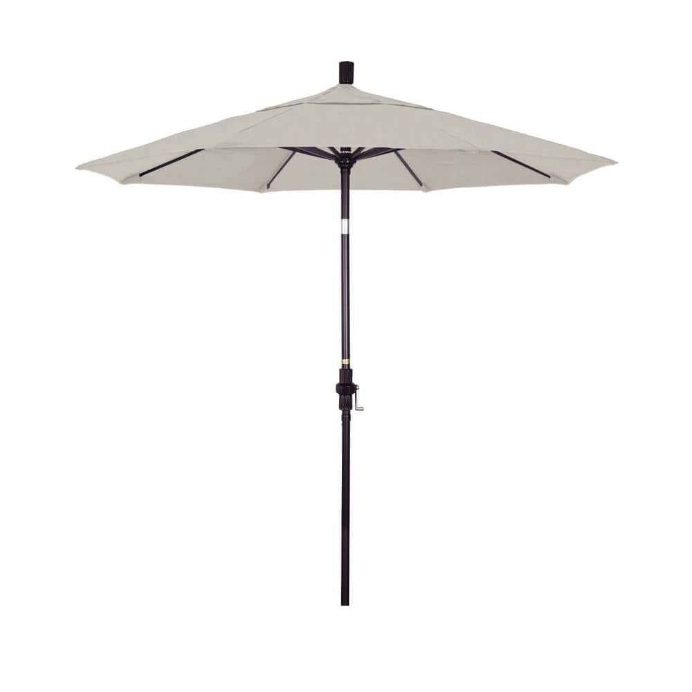 7.5 ft. Bronze Aluminum Market Patio Umbrella Collar Tilt Crank Lift in Woven Granite Olefin price history on PriceWatchPro