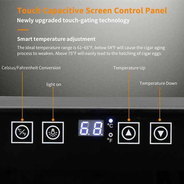 LINKEWODE 25L Electric Cigar Humidor Cooling With Spanish Cedar