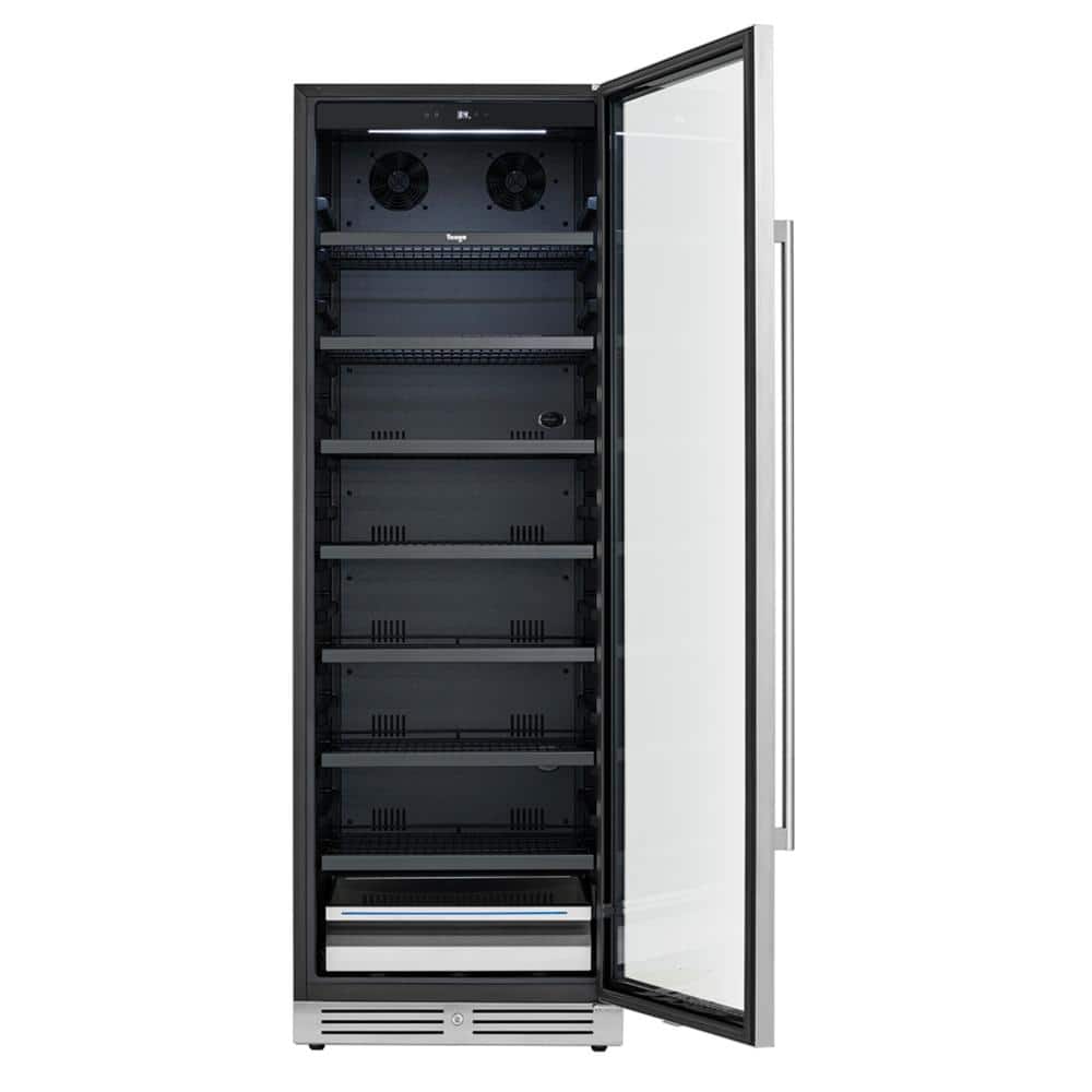 24 in. 378-Can Single Zone Built-In or Freestanding Beverage Refrigerator Cooler Fridge in Stainless Steel price history on PriceWatchPro