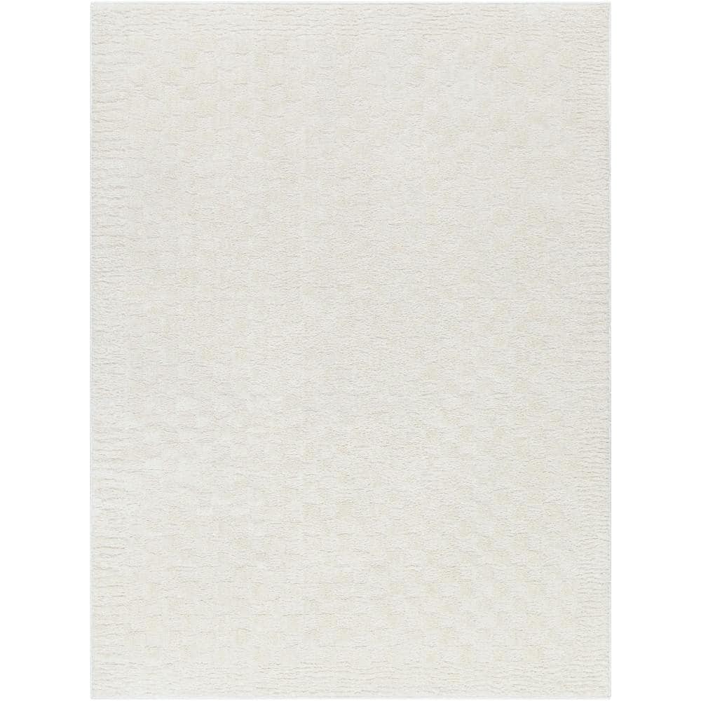 Freud Cream 5 ft. x 7 ft. Checkered Indoor Area Rug price history on PriceWatchPro