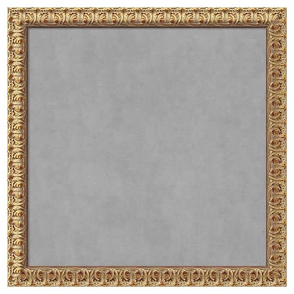 Amanti Art Florentine Gold 27 in. x 27 in Framed Magnetic Board