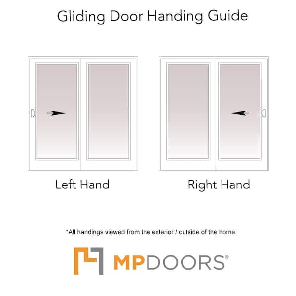 Composite Gliding Patio Door with Woodgrain Interior