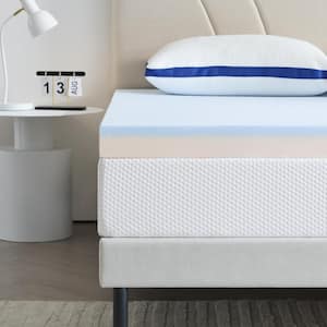 Medium 2 in. Queen Memory Foam Mattress Topper