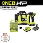 ONE+ HP 18V Brushless Cordless Compact 1/2 in. Drill/Driver Kit with (2) 1.5 Ah Batteries, Charger, Bag, & 40PC Bit Set