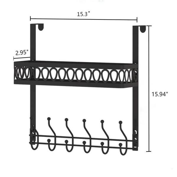 Over-the-Door Shower Caddy with 6 Hooks