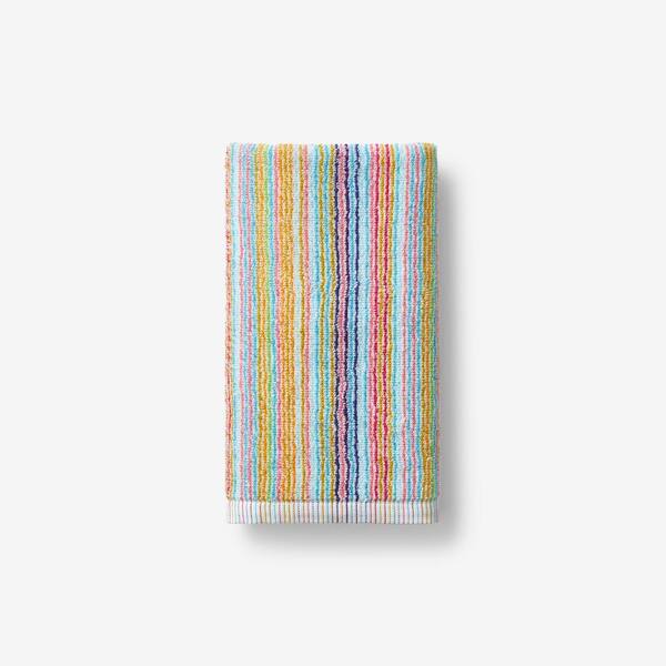 The Company Store Spectrum Multicolored Geometric Cotton Bath Towel VJ59- BATH-MULTI - The Home Depot