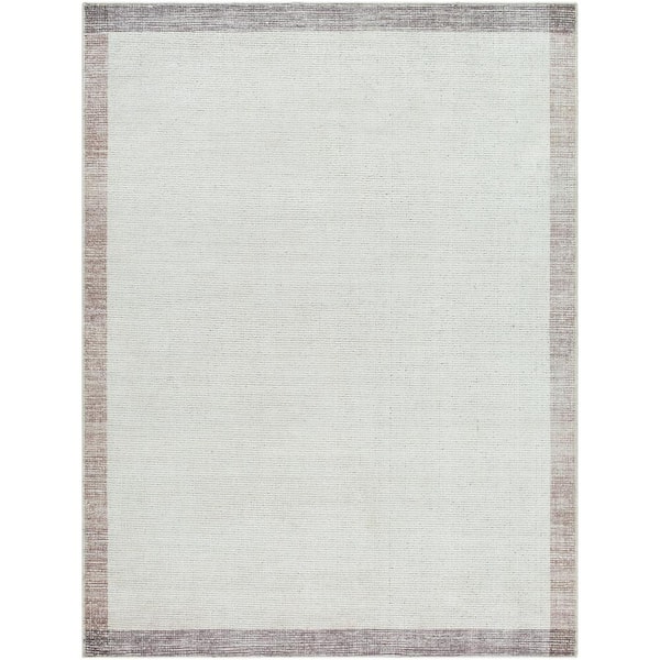 Livabliss Our PNW Home Olympic Ivory/Brown Cottage 3 ft. x 7 ft. Machine-Made Indoor Area Rug