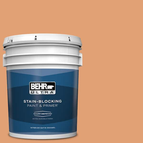 BEHR ULTRA 5 gal. #M220-5 Roasted Seeds Extra Durable Satin Enamel Interior Paint & Primer