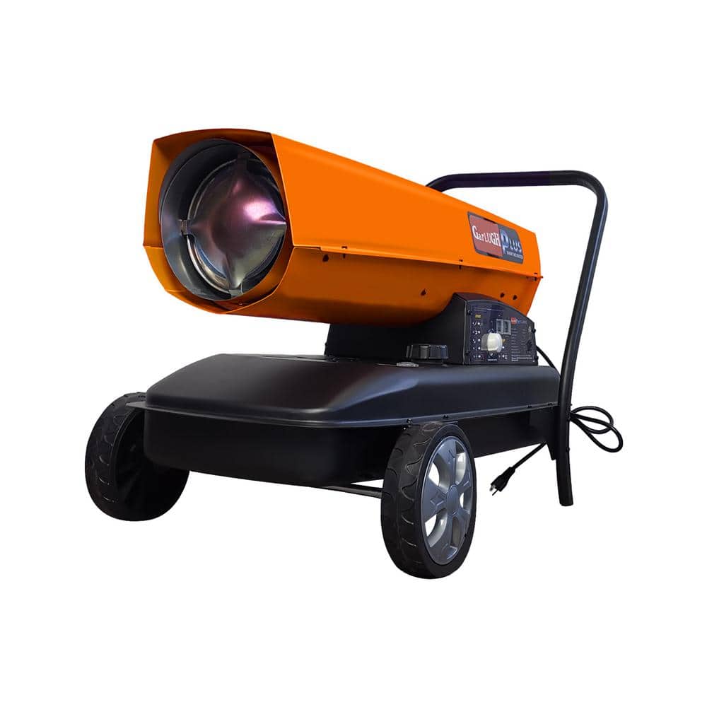 125000 BTU Portable Torpedo Forced Air Kerosene/Diesel Space Heater with Th
