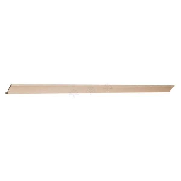 Slim Shaker 96 in. W x 4.25 in. H x 0.75 in. D Angle Crown Molding in Natual Wood