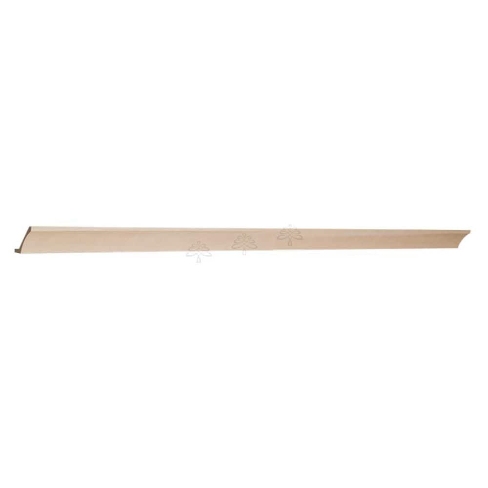 Slim Shaker 96 in. W x 6 in. H x 0.75 in. D Cove Crown Molding in Natual Wood price history on PriceWatchPro