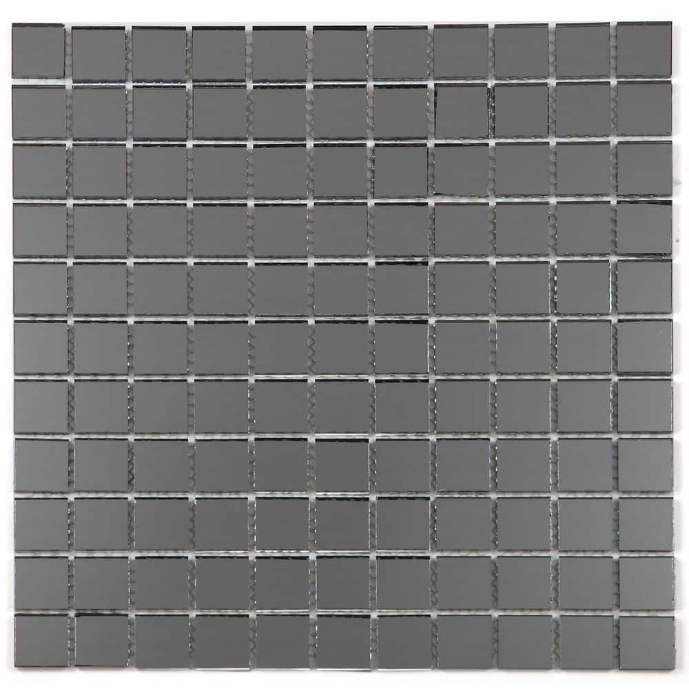 Reflections Blue Mirror 12 in. x 12 in. Square Mosaic Glass Decorative Wall Tile (22 sq.ft./Case) price history on PriceWatchPro