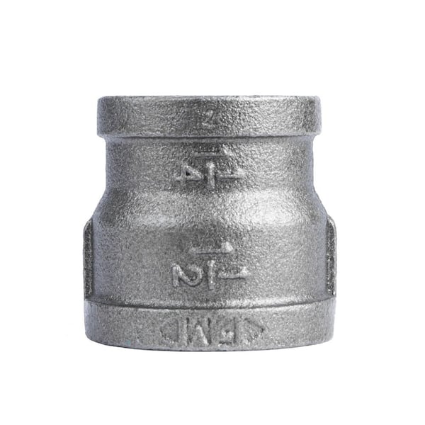 1-1/2 in. x 1-1/4 in. Black Iron Reducing Coupling