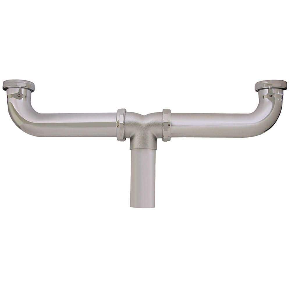 1-1/2 in. x 16 in. Chrome Plated Brass Slip Joint Center Outlet Waste 20 Gauge price history on PriceWatchPro