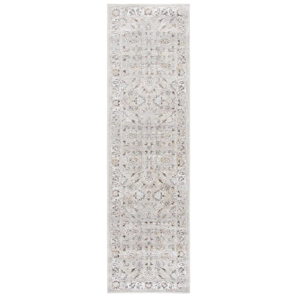 Martha Stewart Mulberry 2 ft. x 8 ft. Ivory/Taupe Persian Runner Rug