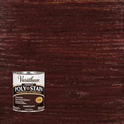 1 qt. Mahogany Satin Oil-Based Interior Stain and Polyurethane (2-Pack)