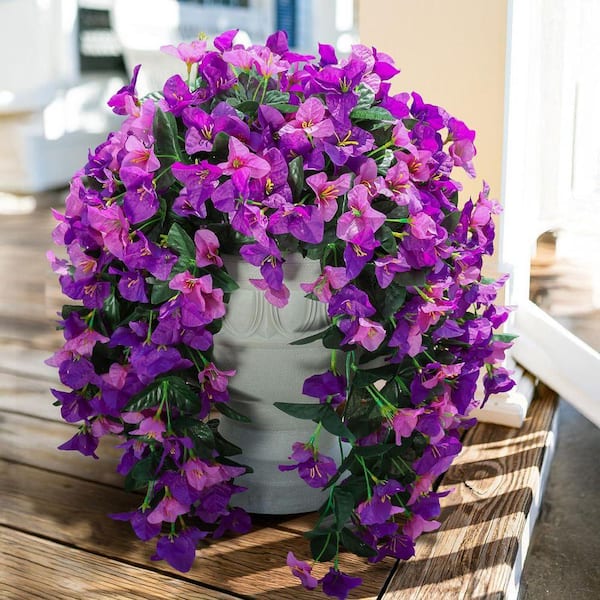 21.6 in. Multi-Colored Fuchsia Artificial Flowers Faux