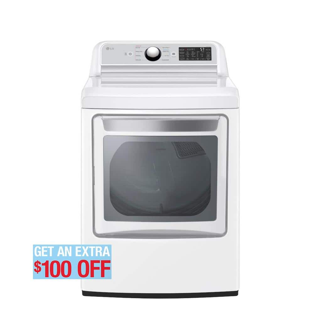 LG 7.3 cu. ft. Large Capacity Vented Gas Dryer with Sensor Dry and