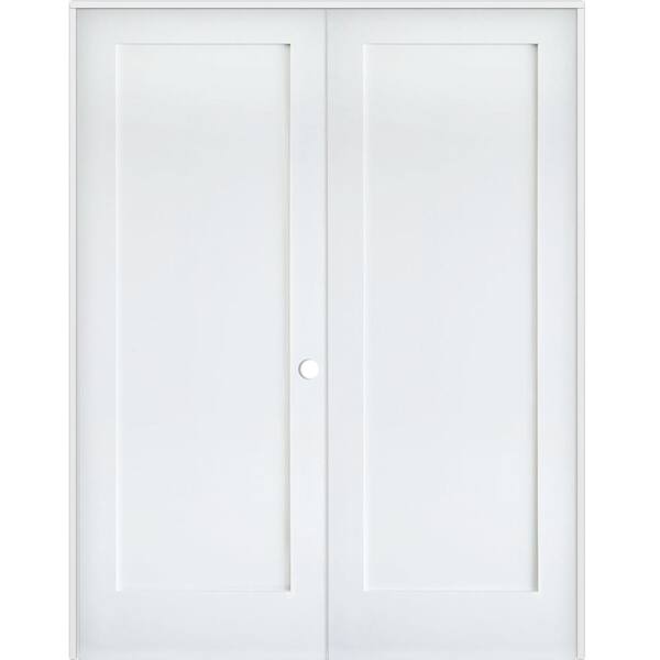 Krosswood Doors 60 in. x 80 in. Craftsman Shaker 1-Panel Left Handed ...