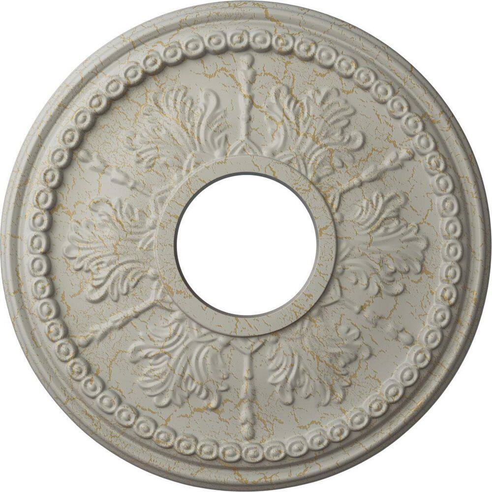 1-1/4 in. x 13-7/8 in. x 13-7/8 in. Polyurethane Tirana Ceiling Medallion, Pot of Cream Crackle price history on PriceWatchPro