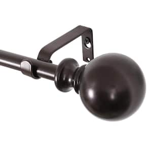0.75 Inch Curtain Rod For Windows 28 to 48 Inch, Adjustable Drapery Rods, Oil rubbed bronze