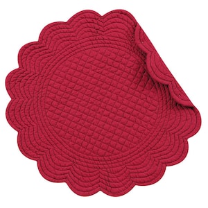 Burgundy Round Placemat (Set of 6)